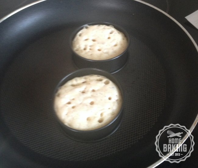 frying the crumpets