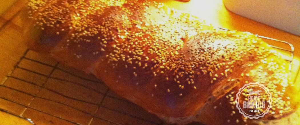 Sesame seed bread loaf